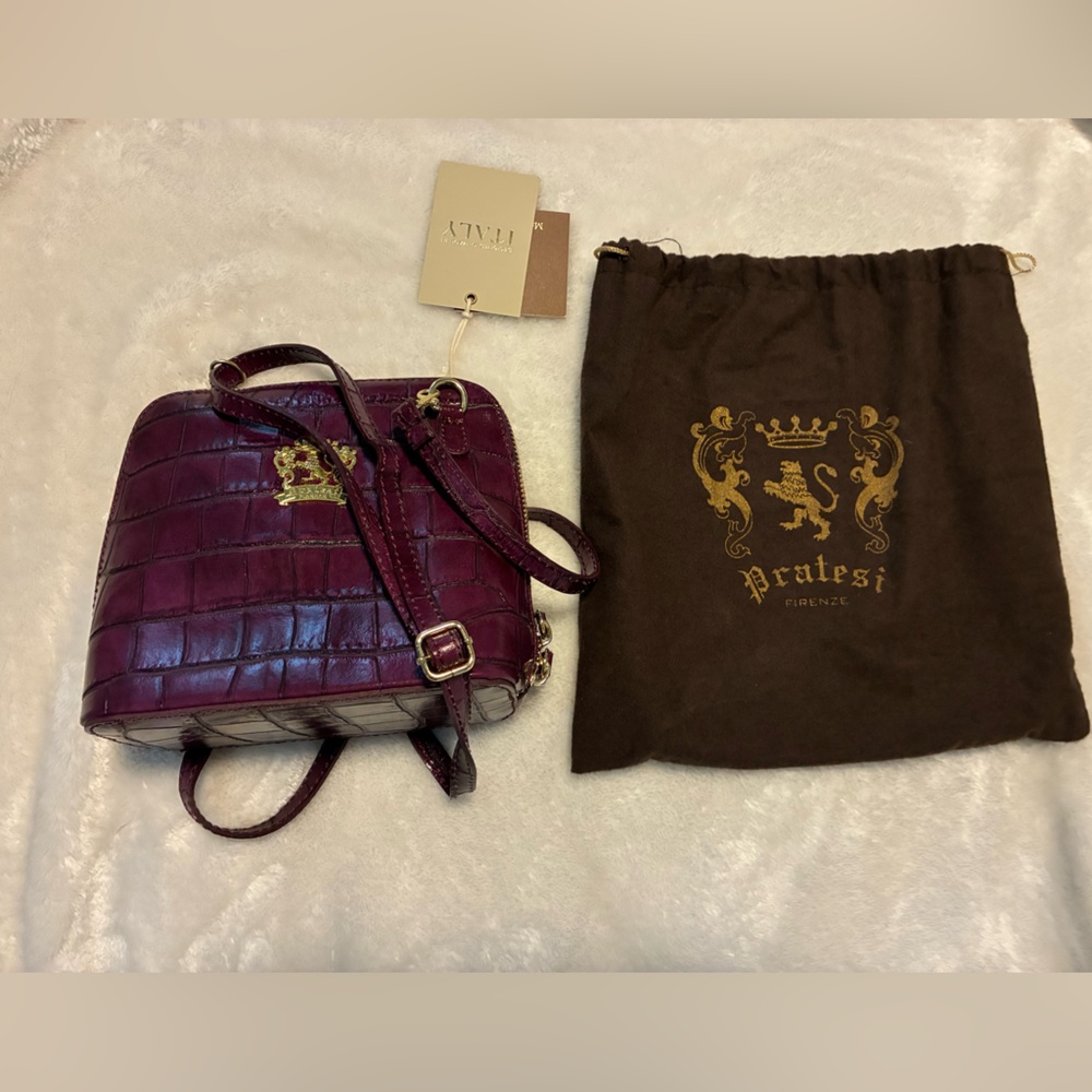 Pratesi Firenze Purple Crossbody Bag